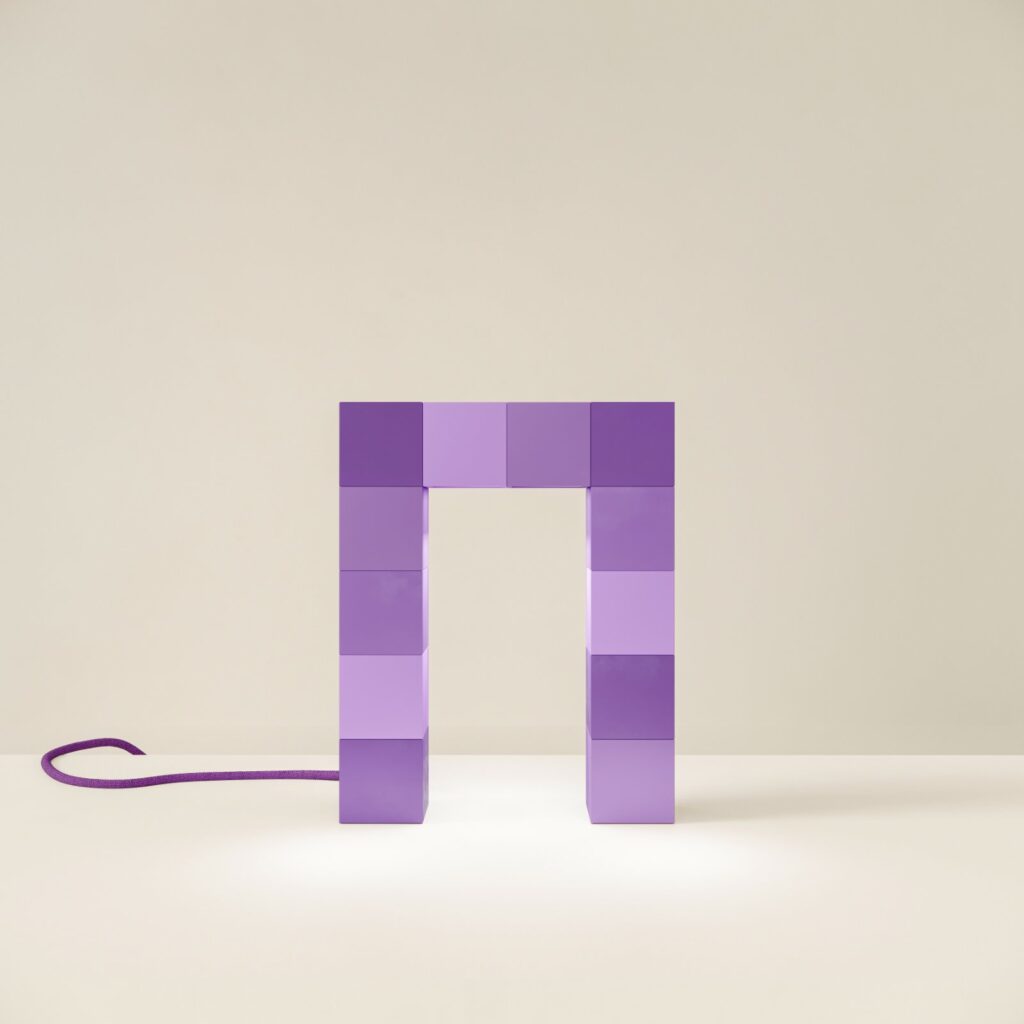 Pixel Theory furniture by Ceren Arslan applies pixel logic to modular objects -