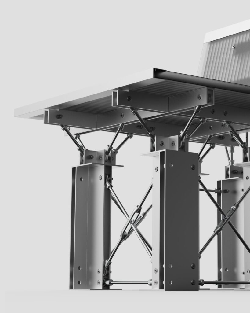 YY Series by Neo applies architectural truss structures to furniture -