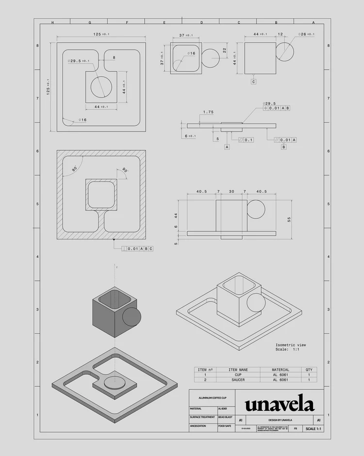 Unavela applies aerospace precision to espresso design -