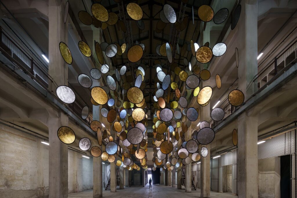 HALOS by SpY shapes light through kinetic installation in Florence