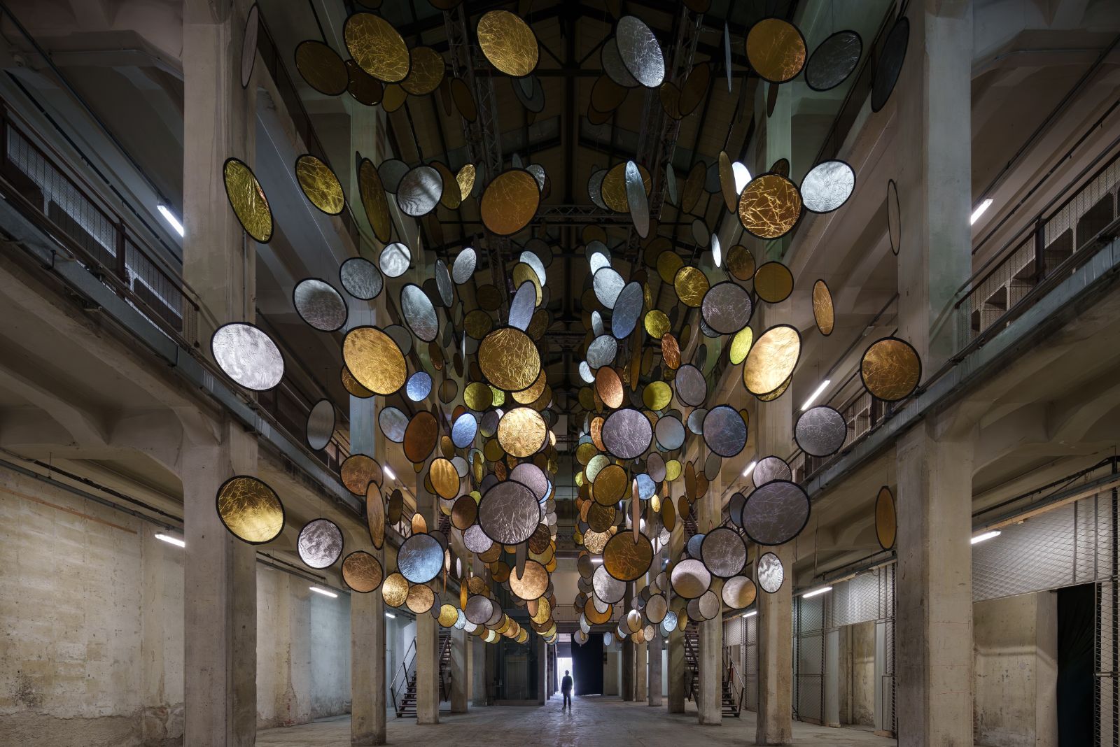 HALOS by SpY shapes light through kinetic installation in Florence