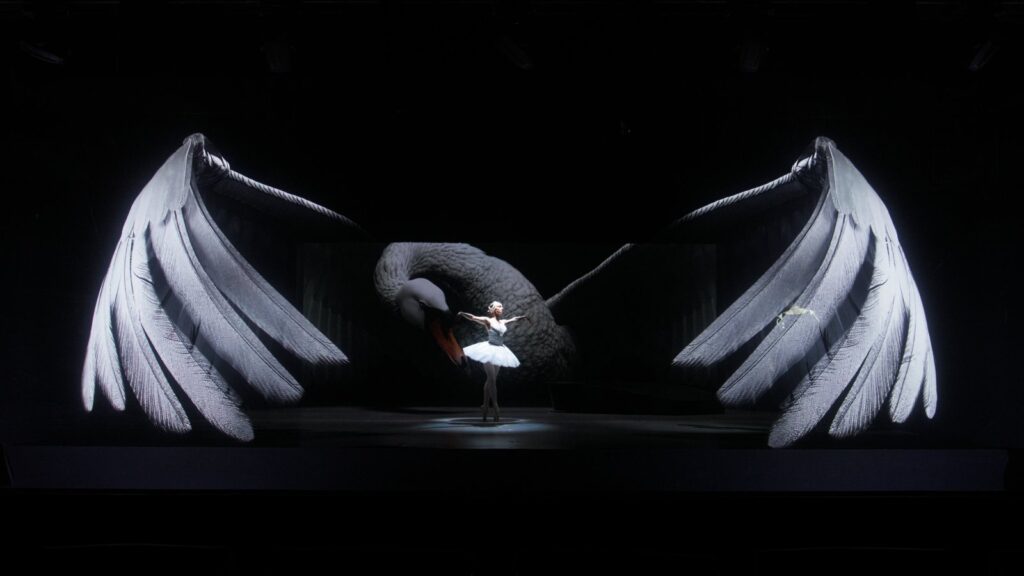 SILA SVETA reimagines Swan Lake as a holographic ballet in Shenzhen -