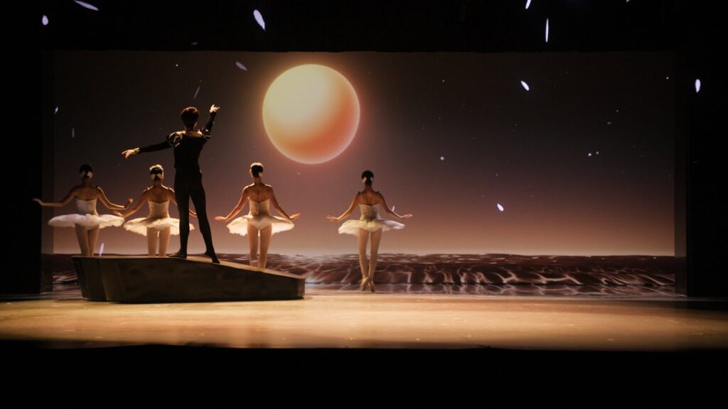 SILA SVETA reimagines Swan Lake as a holographic ballet in Shenzhen -