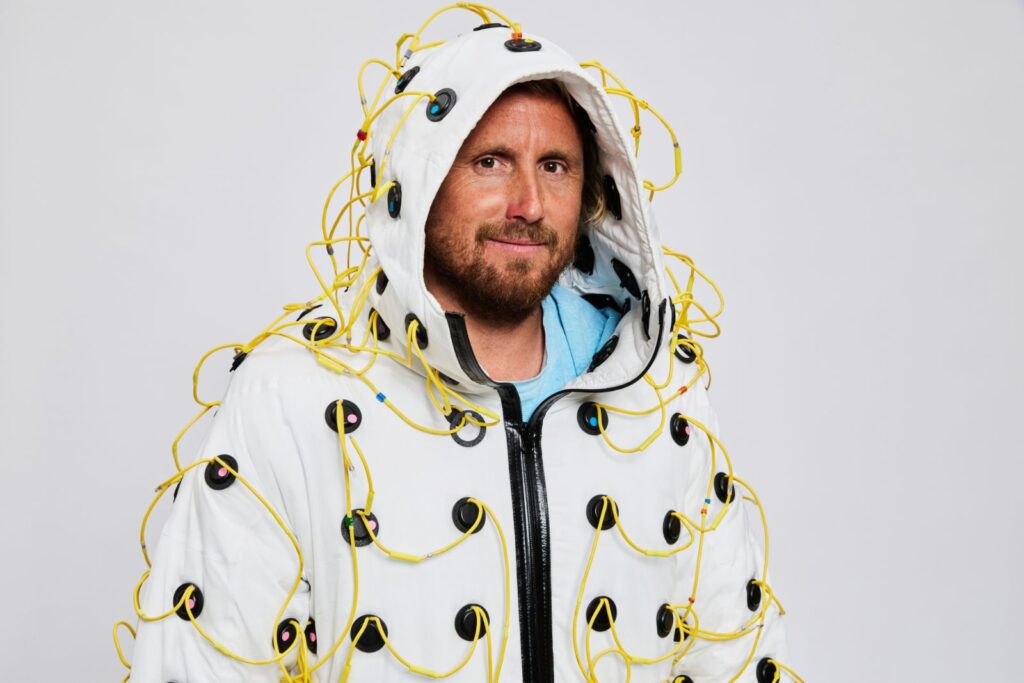 Vollebak Sonic Jacket shown as an experimental garment for immersive sound therapy