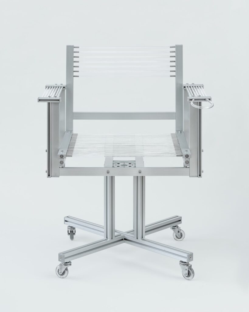 p(erson)al builds work chair from polyurethane tube system -