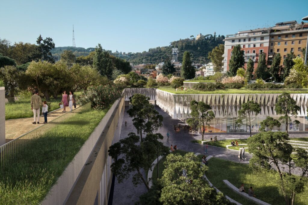 Stefano Boeri Architetti designs a green courtyard in Rome -