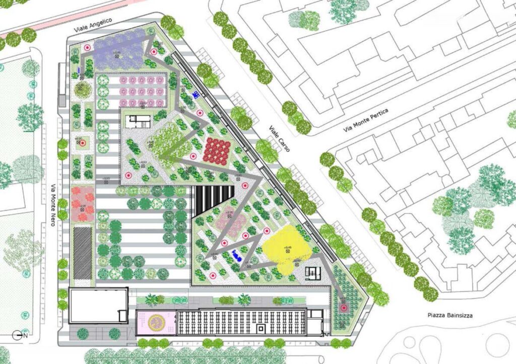 Stefano Boeri Architetti designs a green courtyard in Rome -