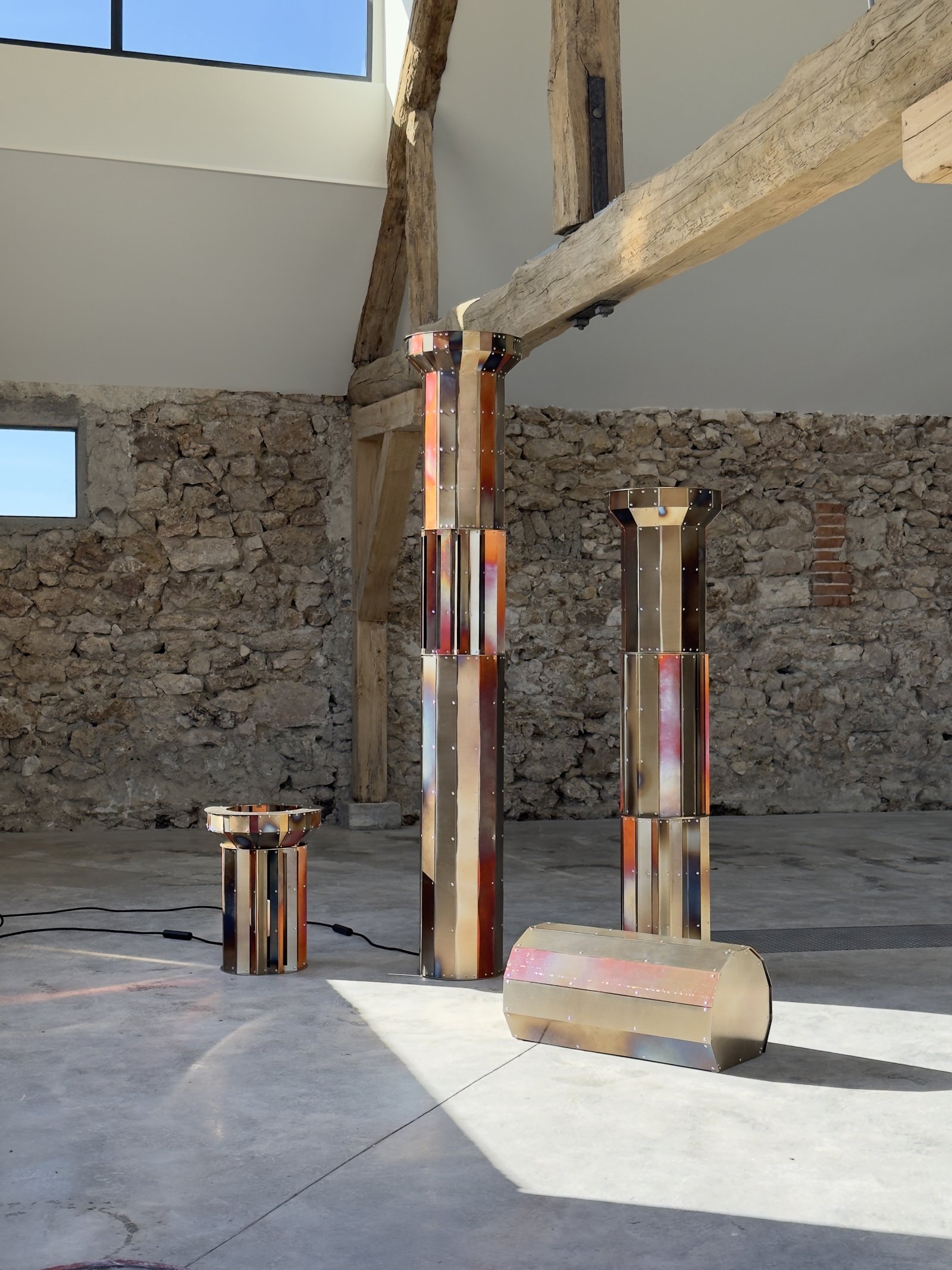 Theo Galliakis reimagines Greek columns in Golden Ruins collection