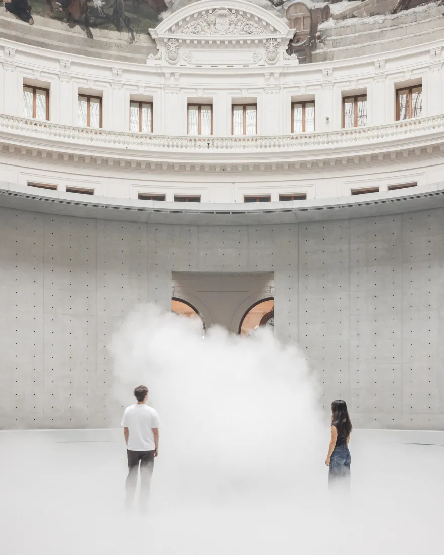 Fujiko Nakaya fills Bourse de Commerce with Fog Sculpture