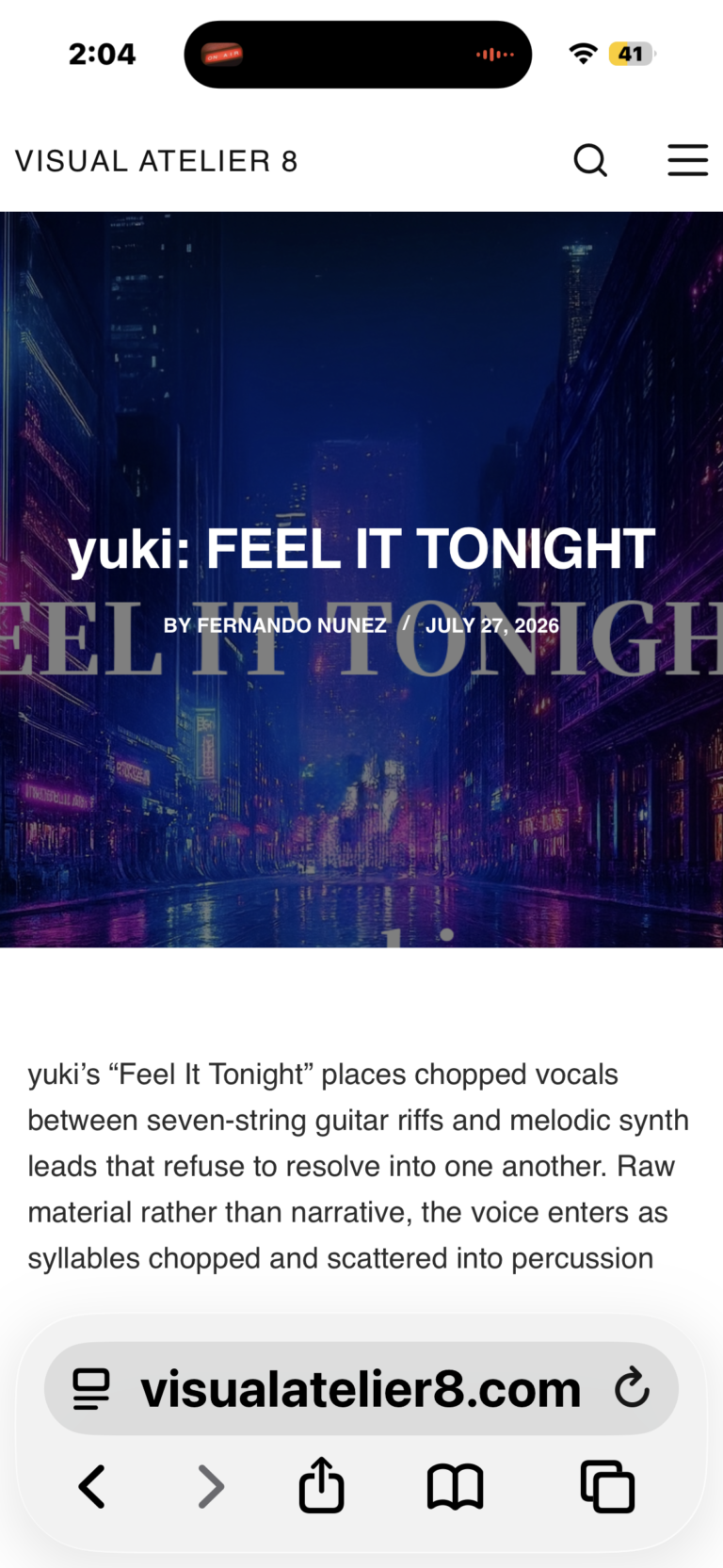 yuki: FEEL IT TONIGHT yuki: FEEL IT TONIGHT