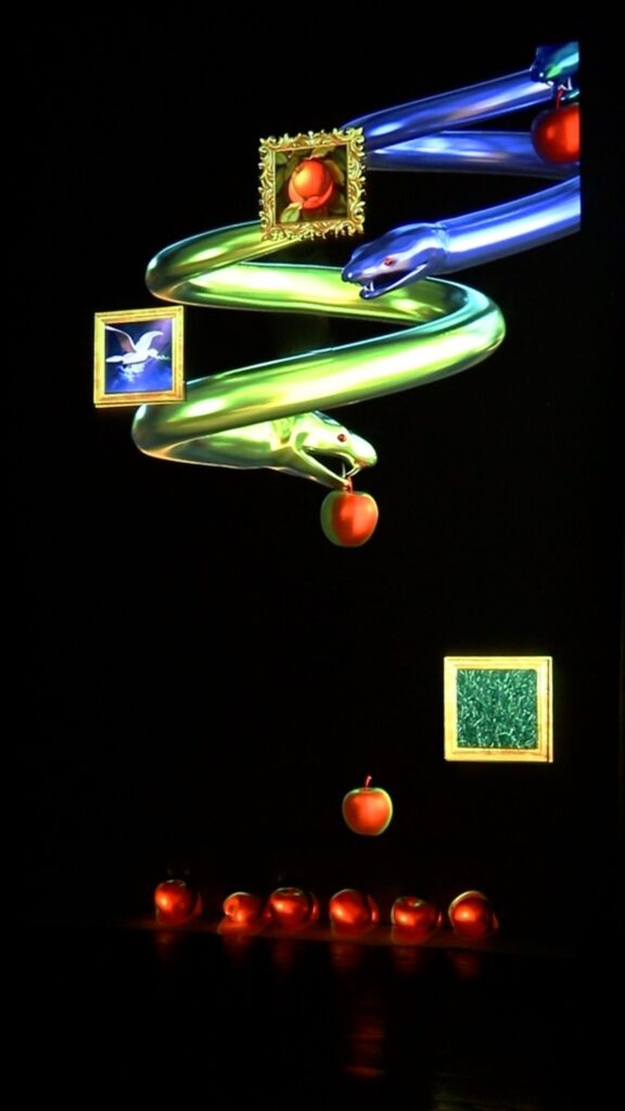 Rui Yang revisits Eden through AI generated apples -
