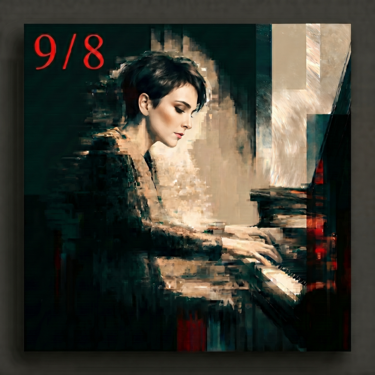 Cover artwork for Leyla Romanova track "9/8".