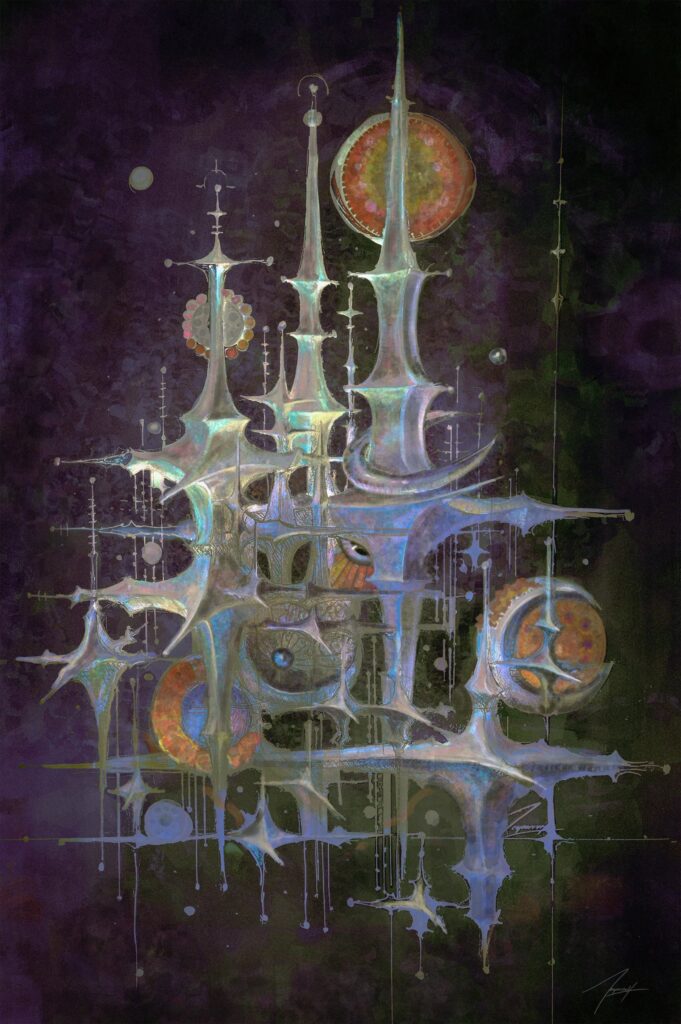 Jesperish builds symbolic digital worlds of the ancient future -