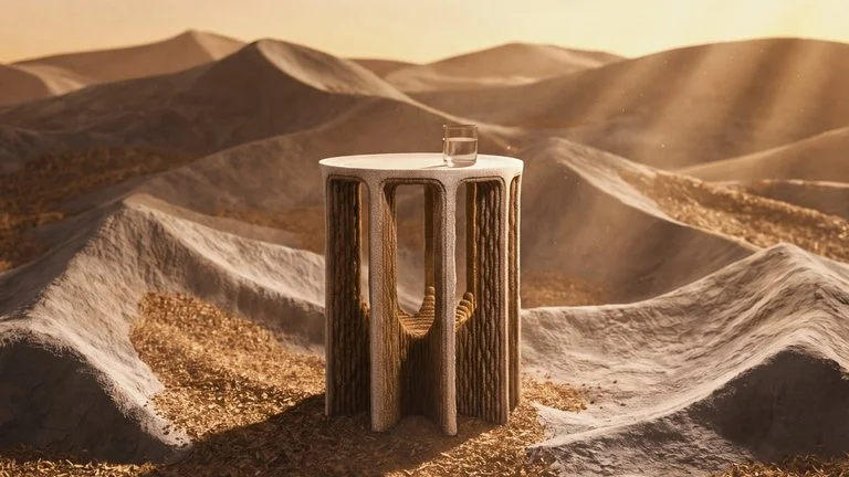Tilla Goldberg and Ippolito Fleitz Group design AEVA a 3D printed side table