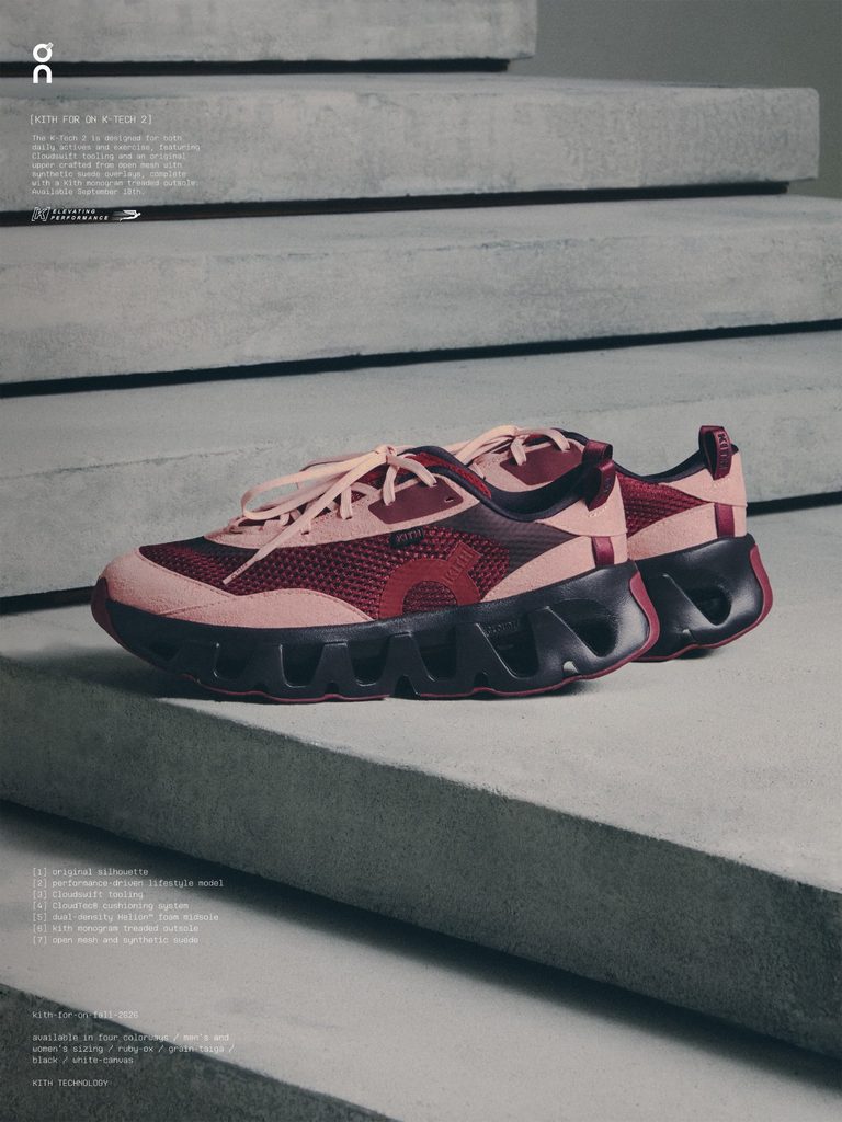 Kith and On introduce first lifestyle K-Tech sneaker -