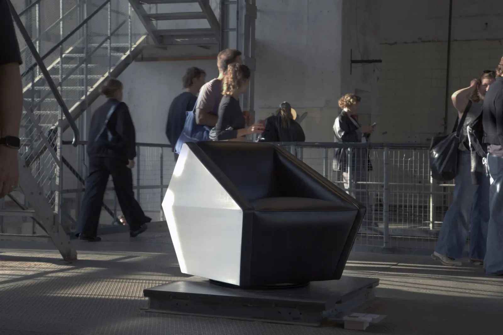 Forma designs Axis Chair as a swivelling architectural armchair 3
