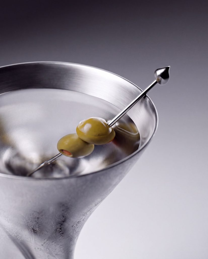 Davide Bozzo Studio reimagines Dry Martini barware through distorted steel -
