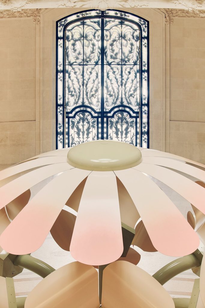 Le Grand Bouquet by Uchronia blooms inside the Grand Palais in Paris -