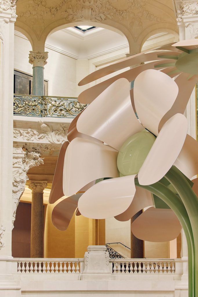 Le Grand Bouquet by Uchronia blooms inside the Grand Palais in Paris -