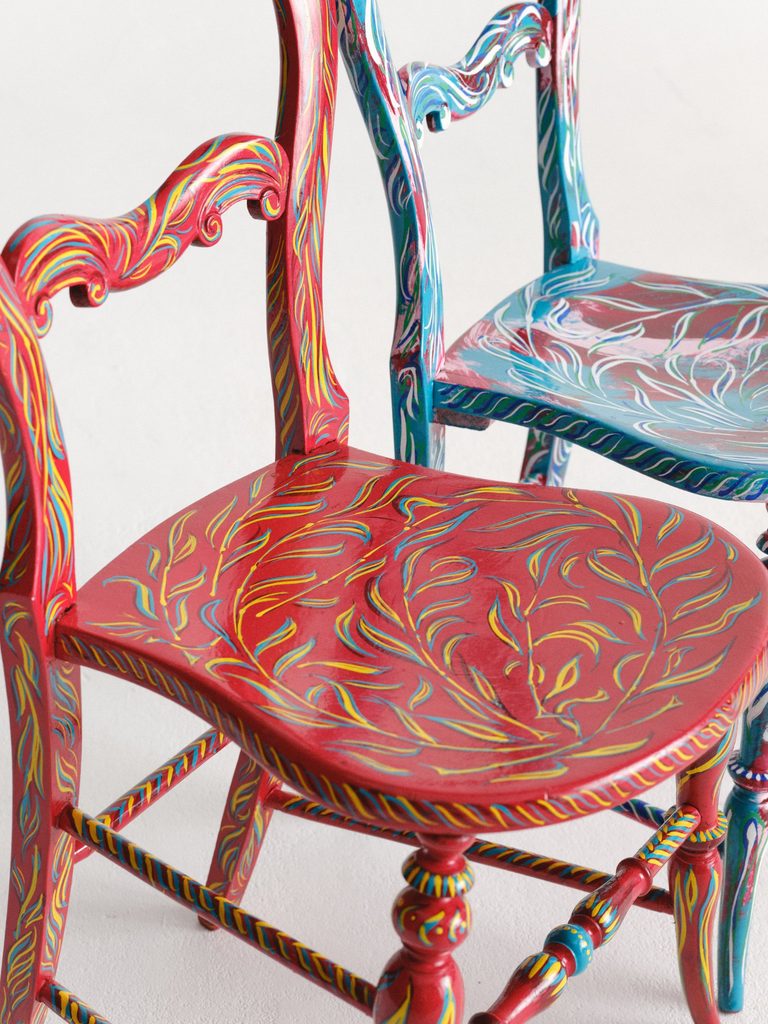 Vinterior transforms five vintage chairs for Sit Differently campaign -