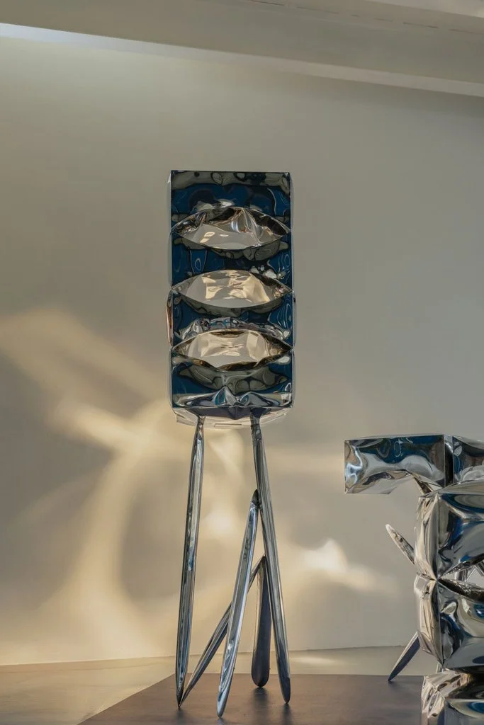 Studio Sarah Naghawi shapes steel through pressure in JAWF collection 2