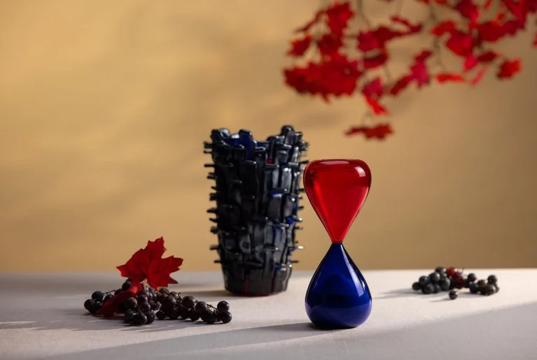 VENINI brings the colours of autumn vineyards to iconic Murano glass designs