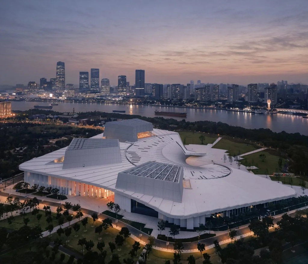 Snøhetta opens Shanghai Grand Opera House with sweeping rooftop